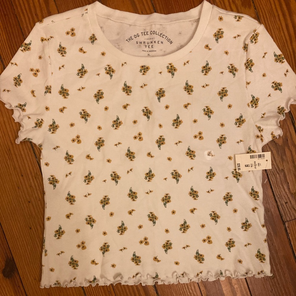 Aeropostale NWT ribbed Shrunken tee size XL